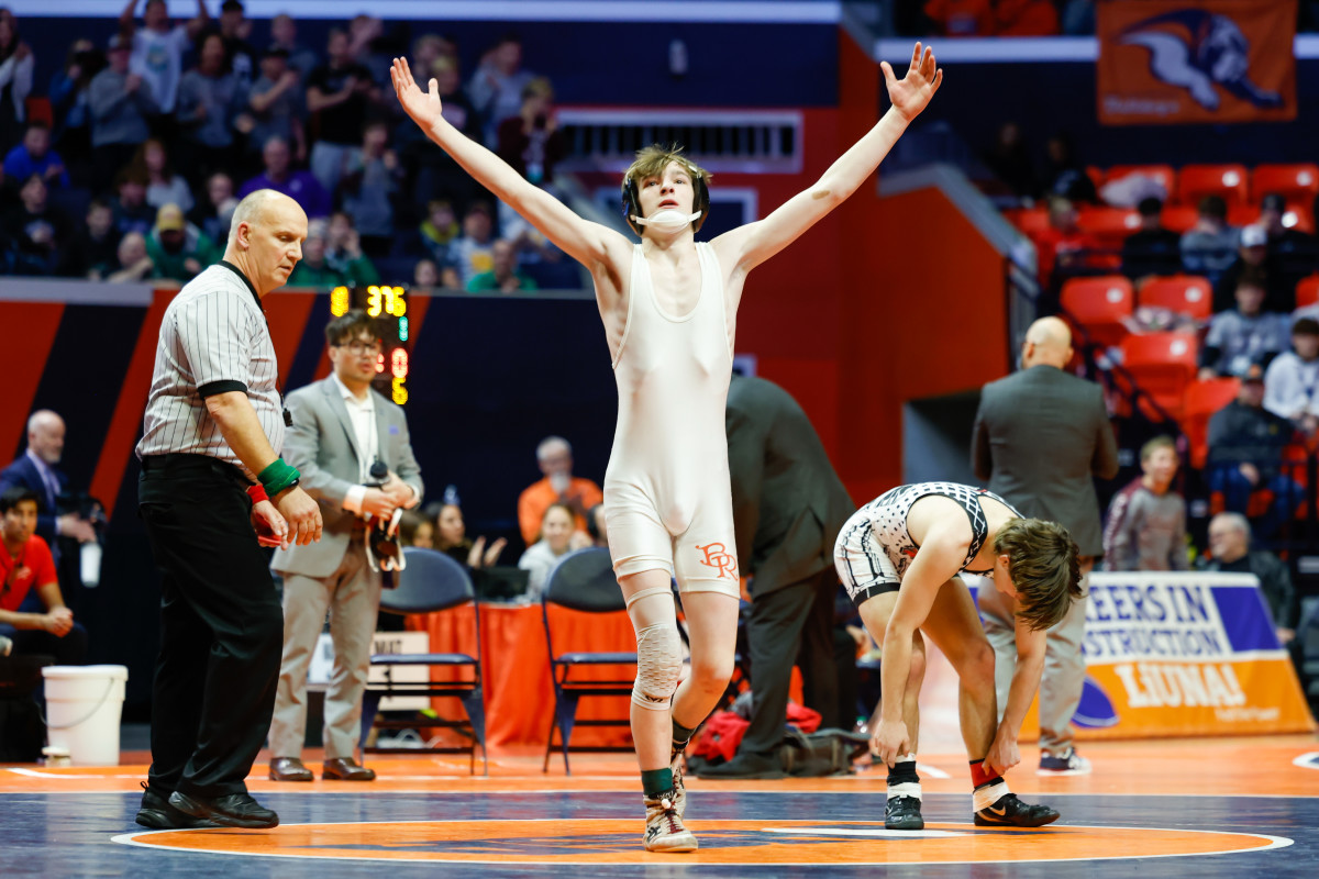 Illinois state wrestling championships February 18 2023 Nate Latsch 15414